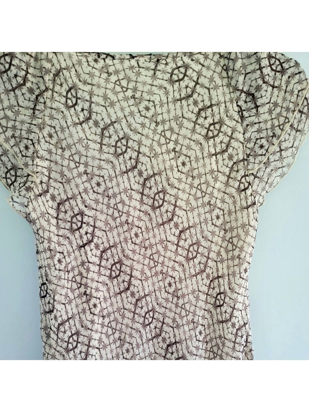 Denver Hayes Ruffled Top Medium - Picture 7 of 12
